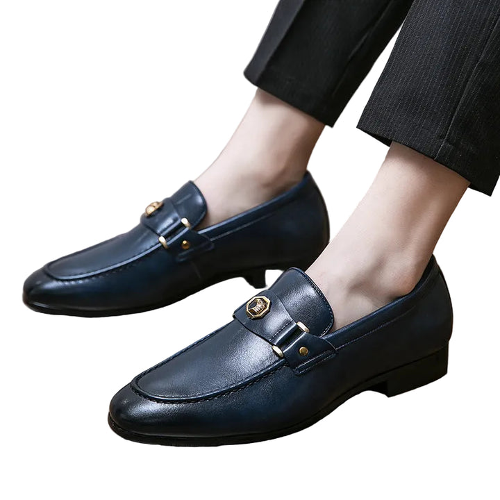 Elegance Men's British Loafers: Stylish, Comfortable Business Shoes - cas7m