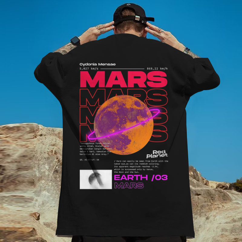 T-shirt For Men 3d Celestial Planet - cas7m
