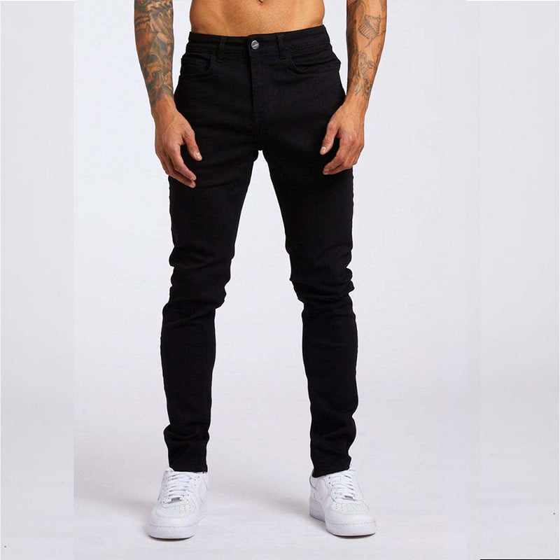 Men's Fashion Casual Slim Fit High Waist Jeans - cas7m