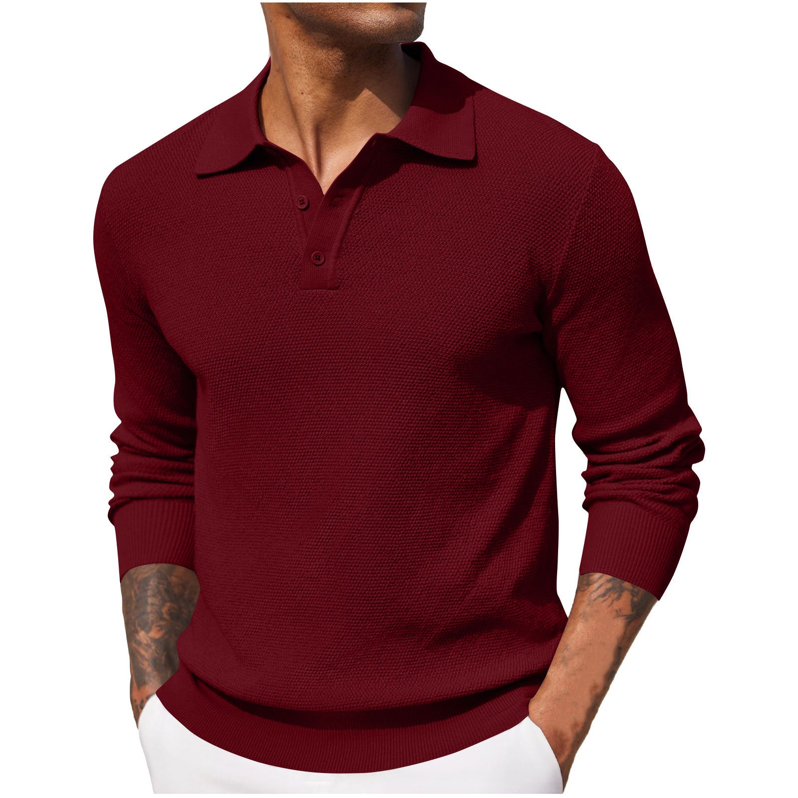 Autumn New Casual Long-sleeved Top For Men - cas7m