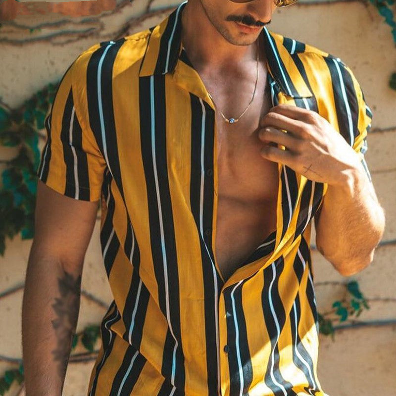 Soft Shirts For Men Shirt Mens Summer Streetwear Casual - cas7m