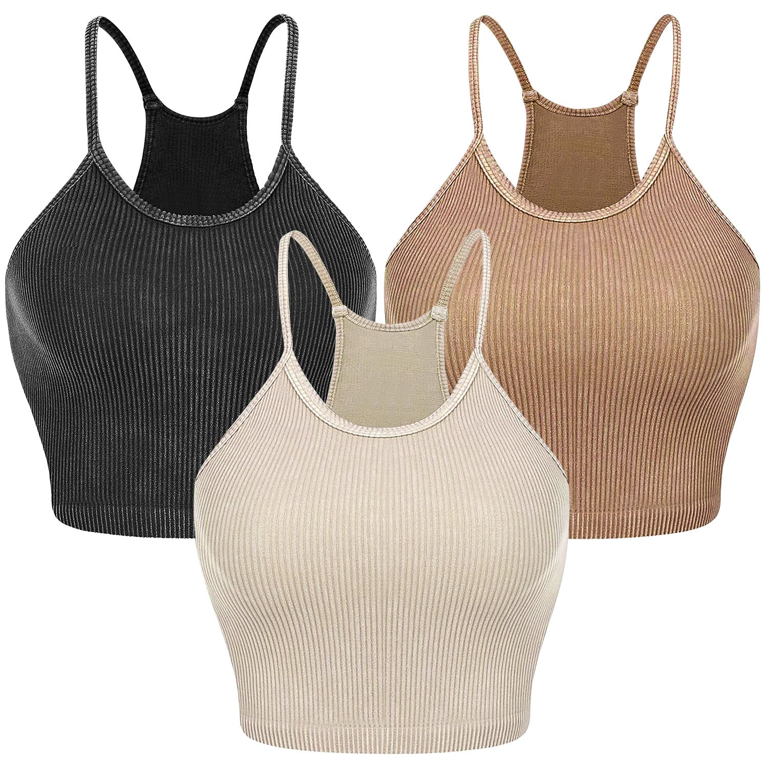 Vibrant Summer Knit Crop Top Set - 9 Colors, Soft & Stretchy - cas7m