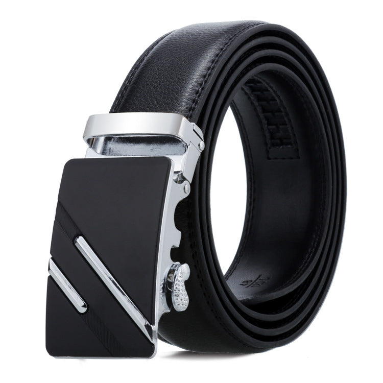 Men's Belt Automatic Buckle Business Trouser Belt - cas7m