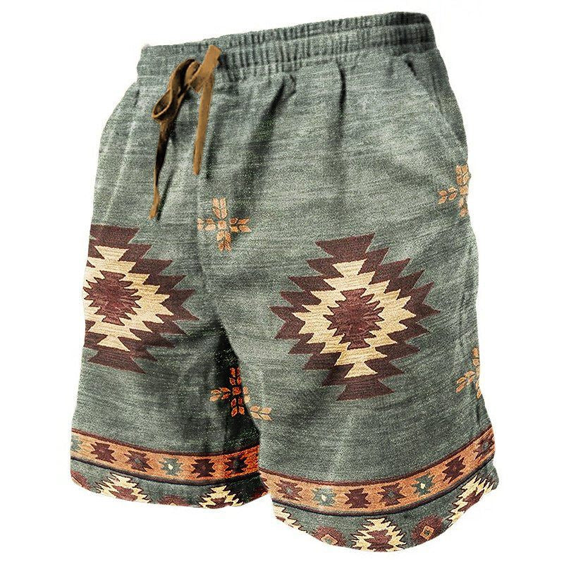 3D Printed Breathable Soft Casual Loose Shorts Men - cas7m