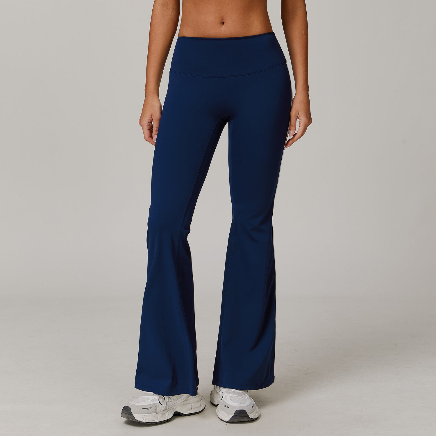 Nude Feel Sports Trousers Slightly Stretch Slimming And Wide Leg Fitness Pants - cas7m