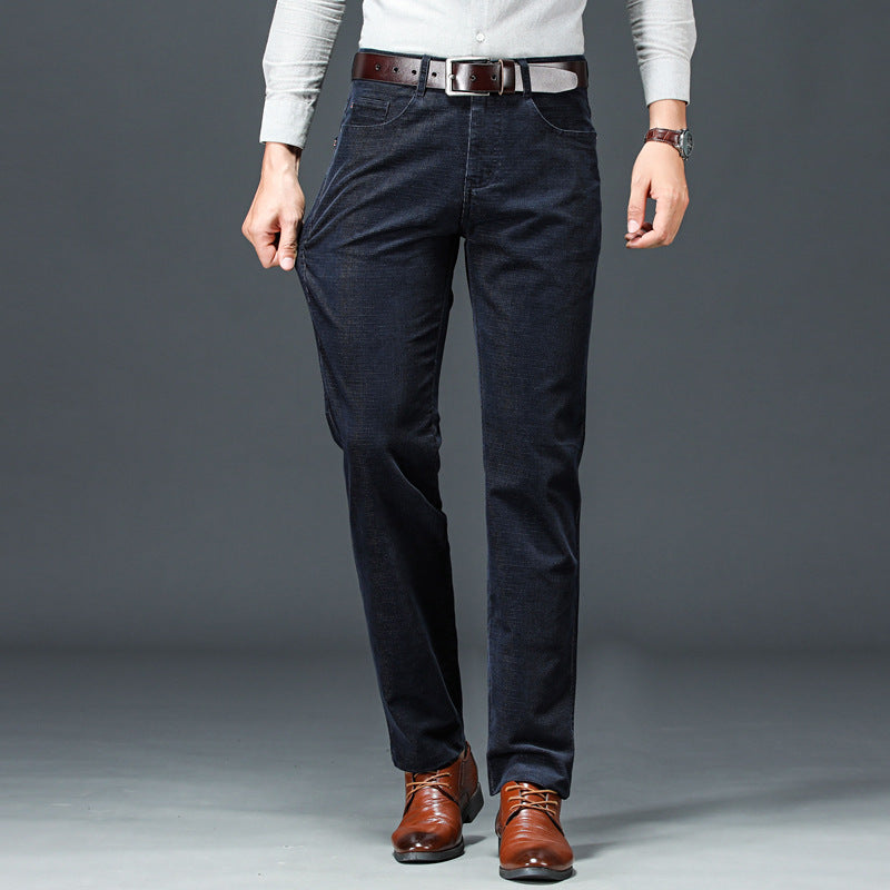 Casual Pants Men's Business Formal Corduroy Straight - cas7m