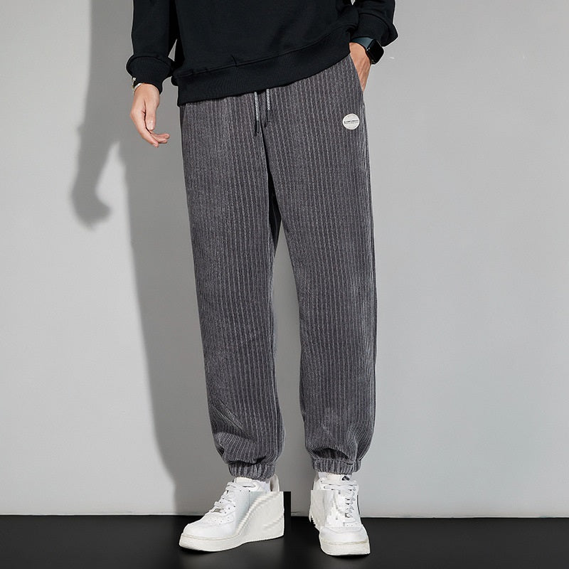 Autumn And Winter Chenille Plush Pants Male - cas7m
