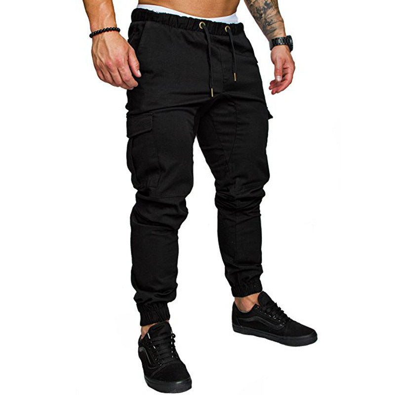 Men's Woven Fabric Casual Pants Corset Pants - cas7m