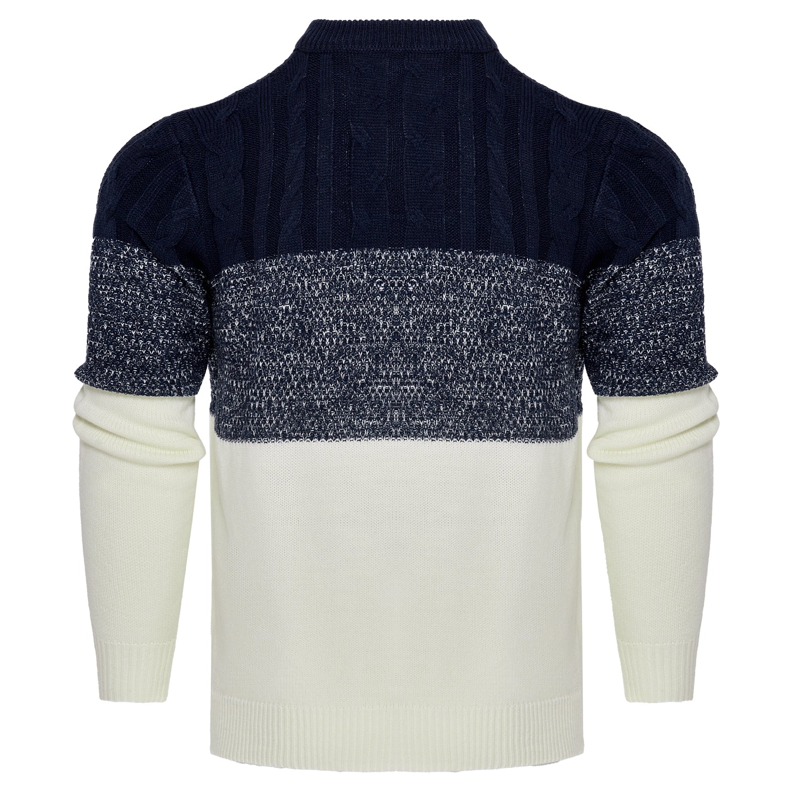 Men's Knitted Sweater Fashion Long-sleeved Pullover Tops Fall And Winter Clothing - cas7m