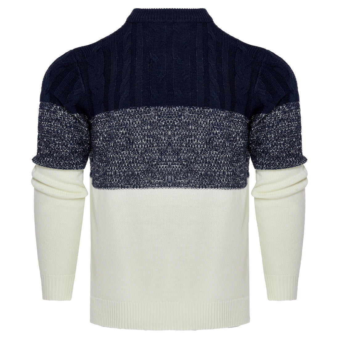 Men's Knitted Sweater Fashion Long-sleeved Pullover Tops Fall And Winter Clothing - cas7m
