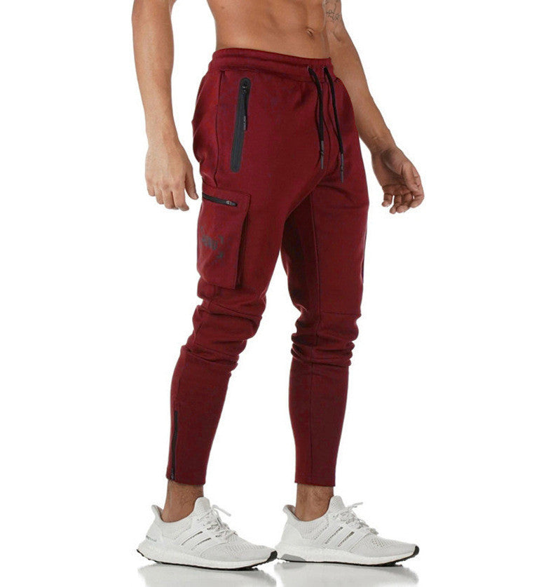 Sports pants men's hanging towel running training pants - cas7m