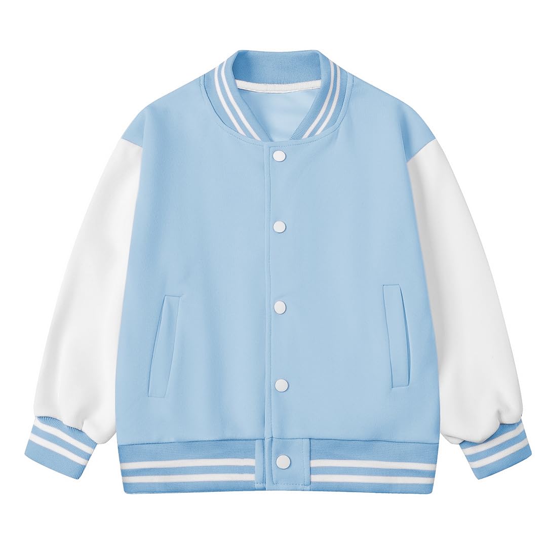 Color Block Kids Varsity Jacket - School & Casual Wear