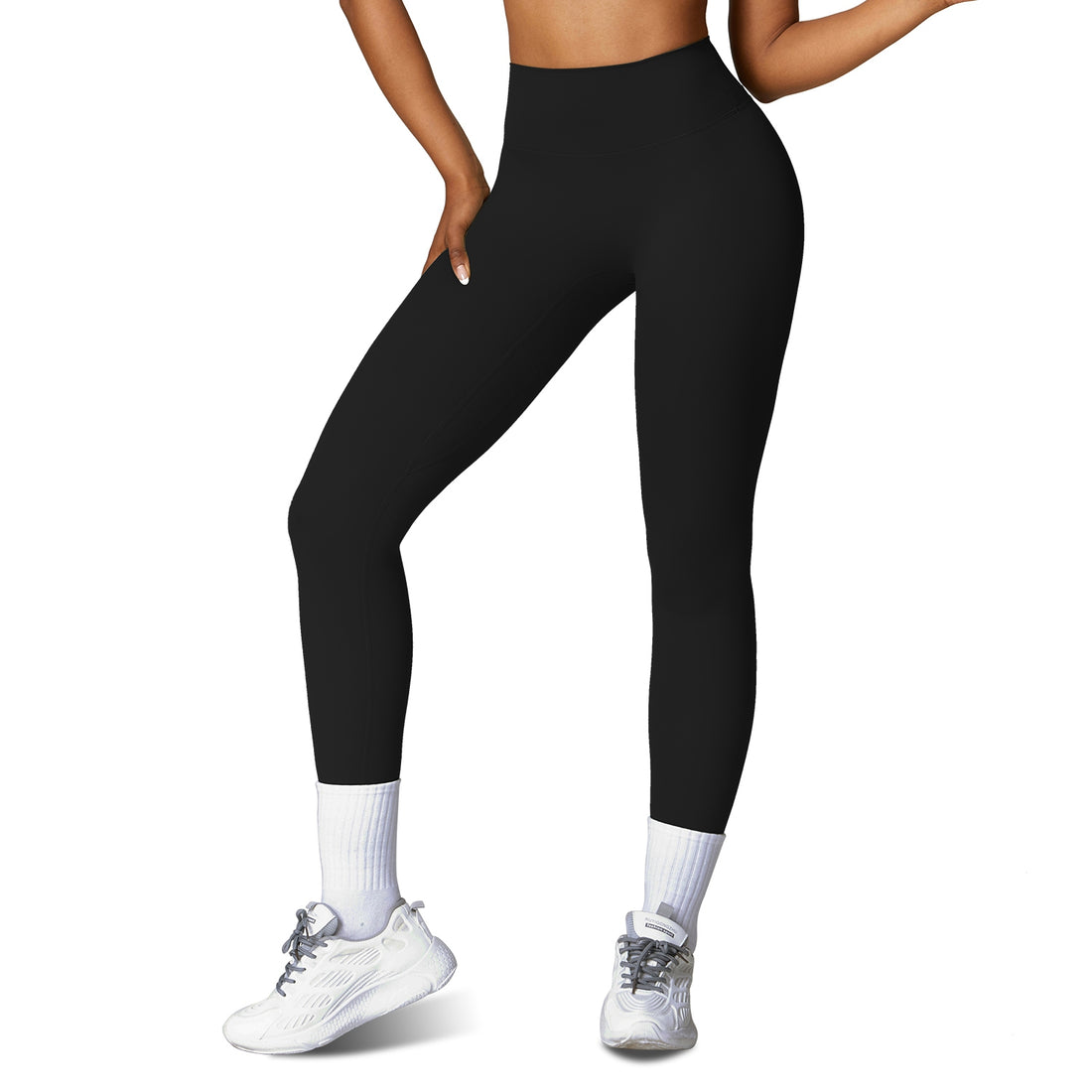 Sturdy High-Waist Yoga Leggings - Tummy Control & Comfort - cas7m