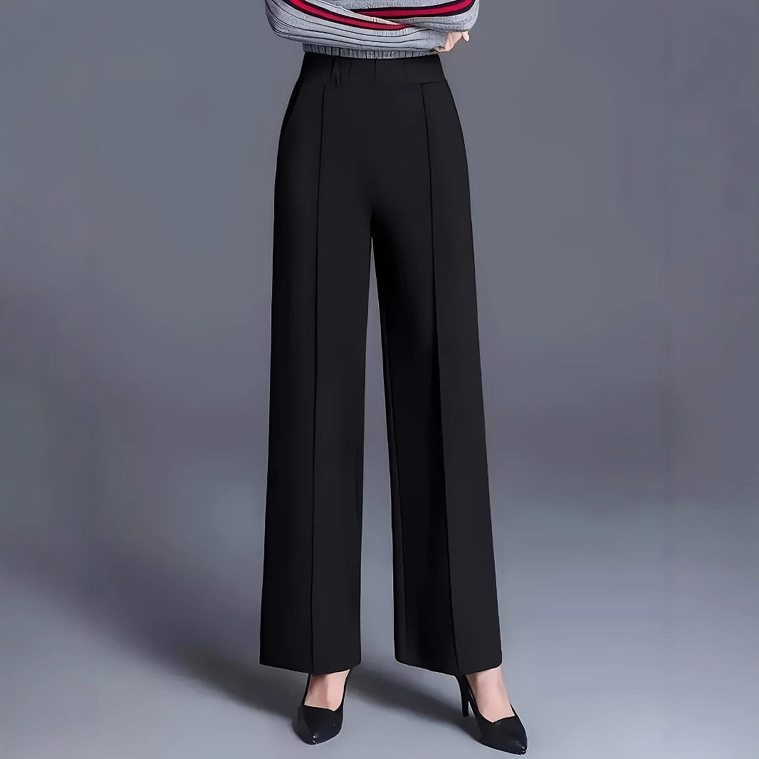 Elegant High Waist Wide Leg Pants: Chic Autumn Winter Essential - cas7m