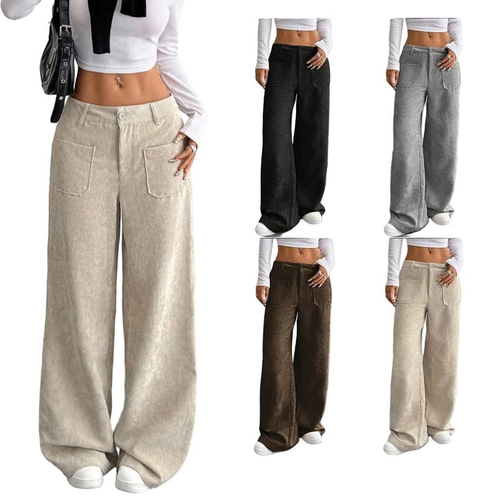 Corduroy Pants Women's Loose Fashion Casual Pants - cas7m