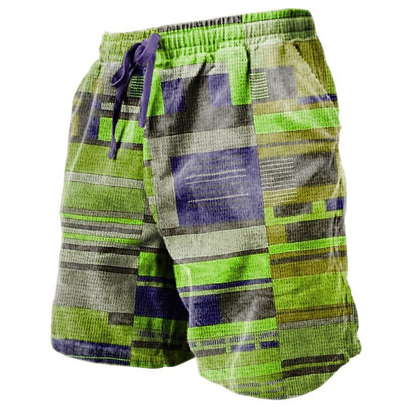 3D Printed Breathable Soft Casual Loose Shorts Men - cas7m