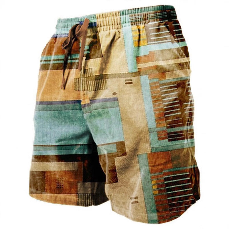 3D Printed Breathable Soft Casual Loose Shorts Men - cas7m