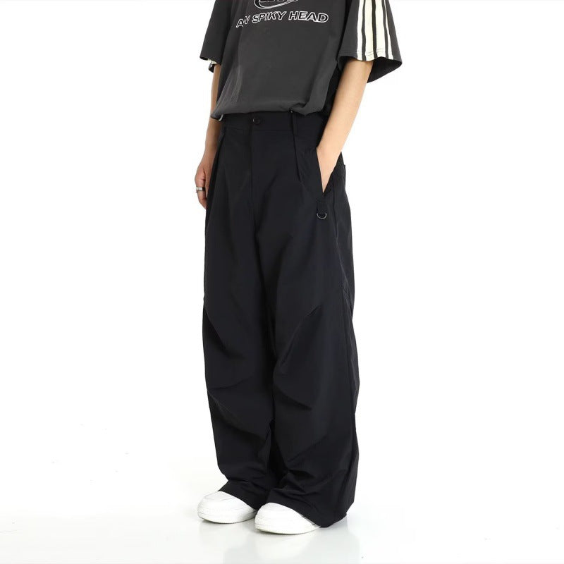 American Design Pleated Workwear Casual Pants Men - cas7m