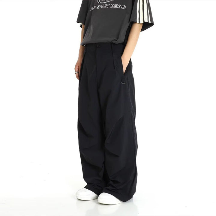 American Design Pleated Workwear Casual Pants Men - cas7m