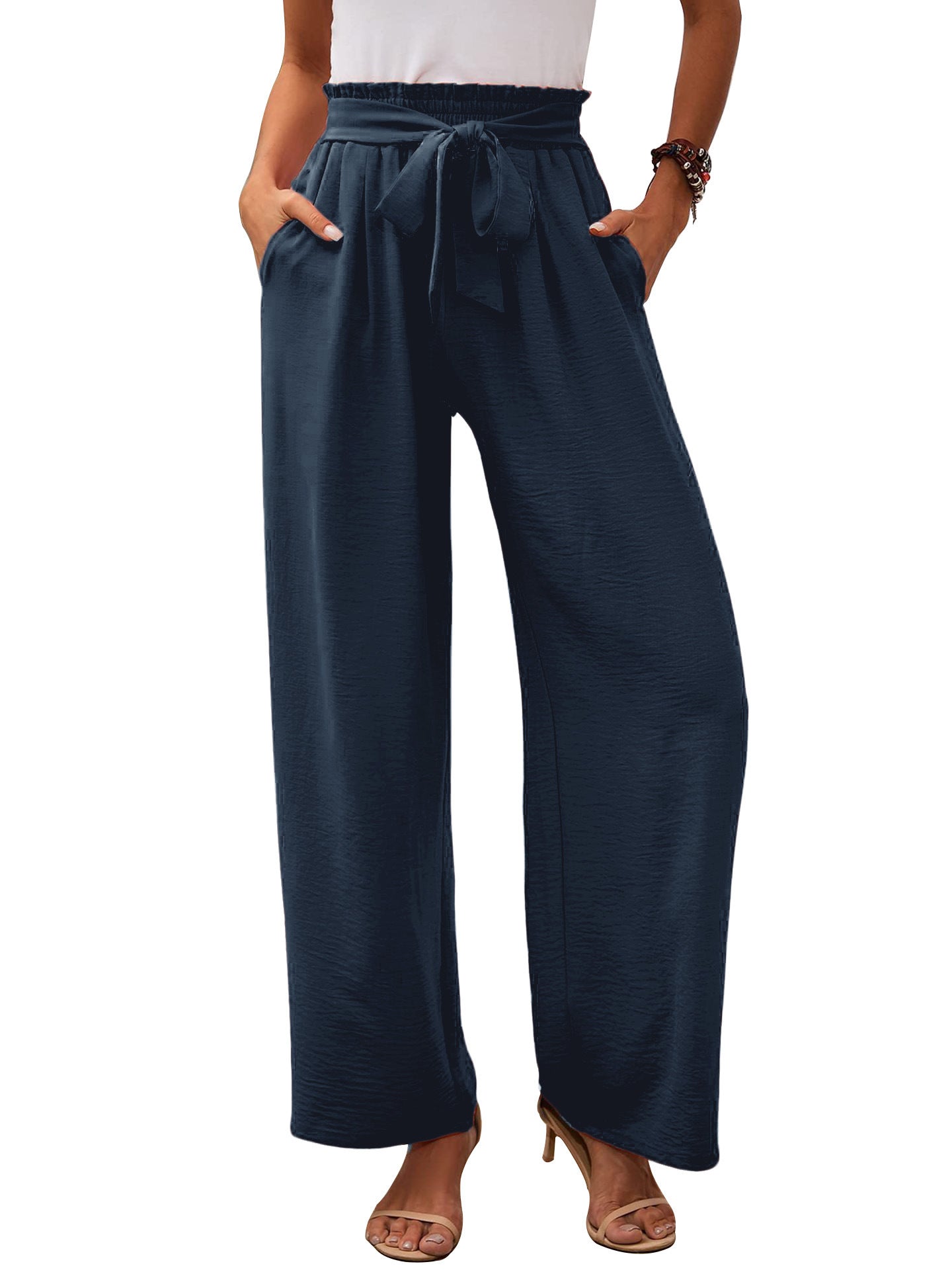 Womens Wide Leg Casual Pants - cas7m