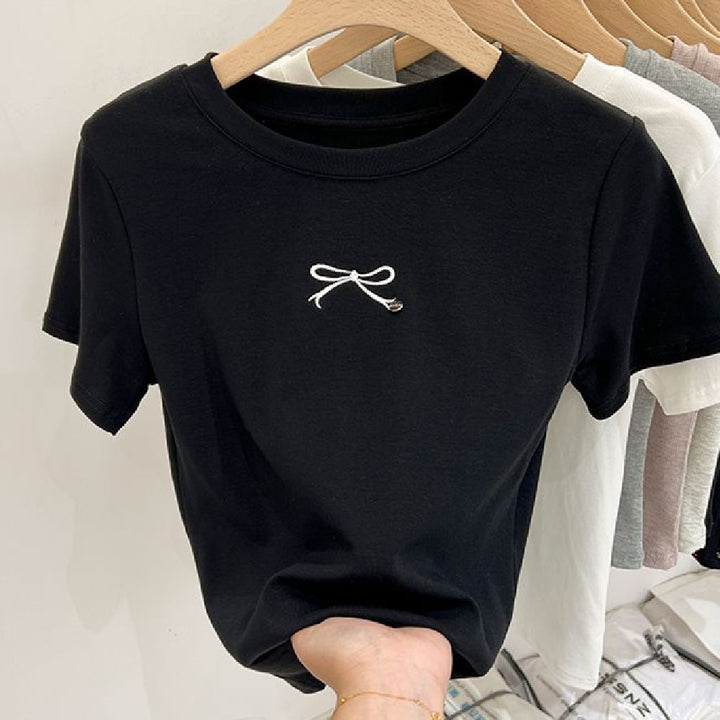 Korean Style Simple Commute Short Sleeve Shirt - S-XXL, Black/White - cas7m