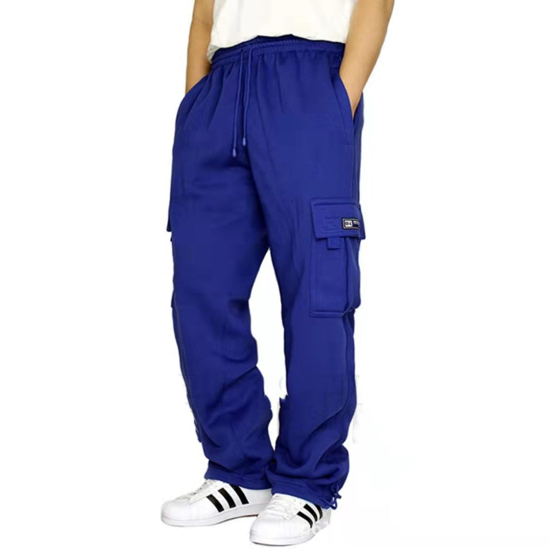Men's Sporty Leisure Polyester Pants - Multiple Colors & Sizes - cas7m