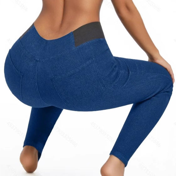 Fleece Padded Jeans Women's Slim Fit All-matching Skinny Pants - cas7m