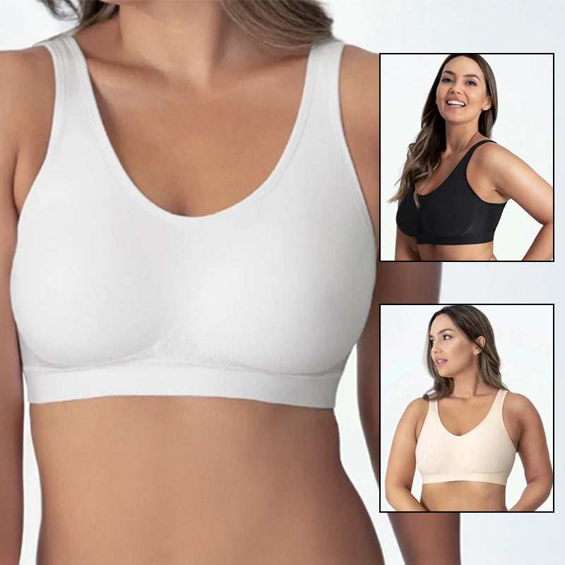 ComfortFit Nylon Spandex Breathable Bra - Multiple Colors & Sizes - cas7m