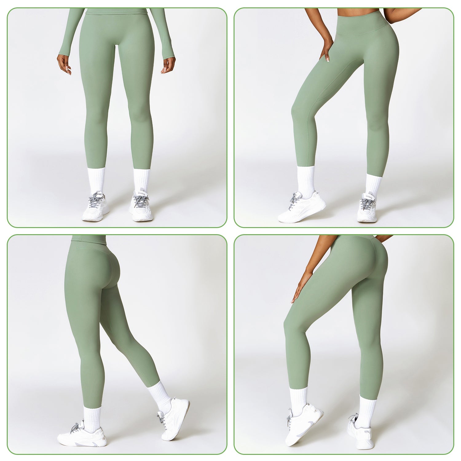 Sturdy High-Waist Yoga Leggings - Tummy Control & Comfort - cas7m