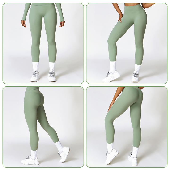 Sturdy High-Waist Yoga Leggings - Tummy Control & Comfort - cas7m