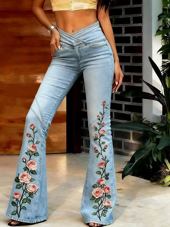 Slim-fit Flared Casual Jeans - cas7m
