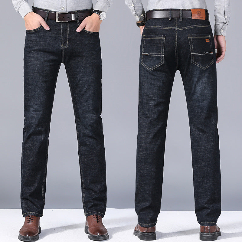 Autumn Thick Jeans Men's Loose Straight - cas7m