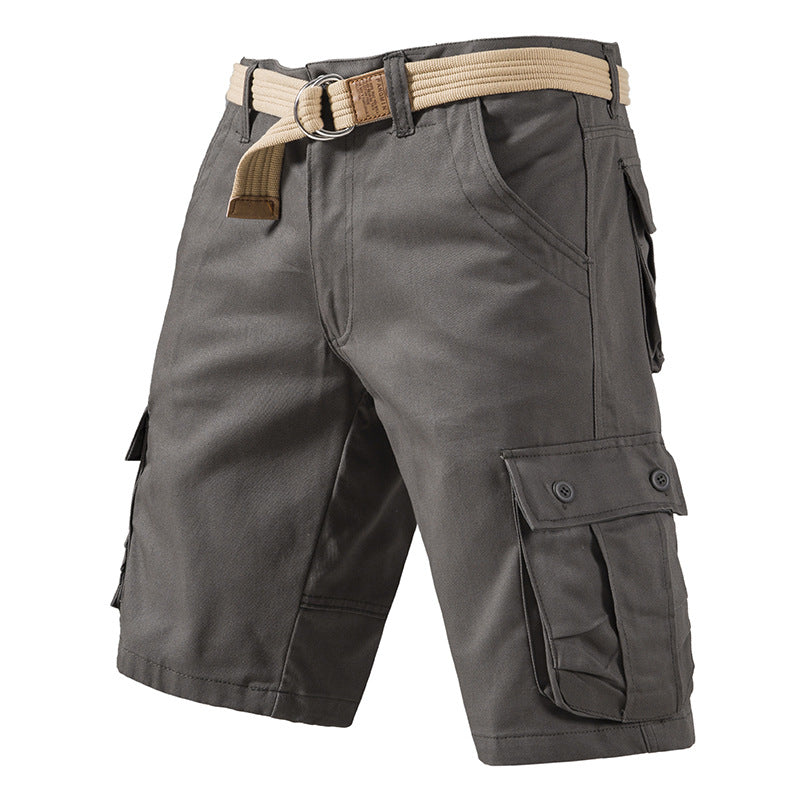 Men's Cotton Cargo Shorts - Summer Plus Size Overalls - cas7m