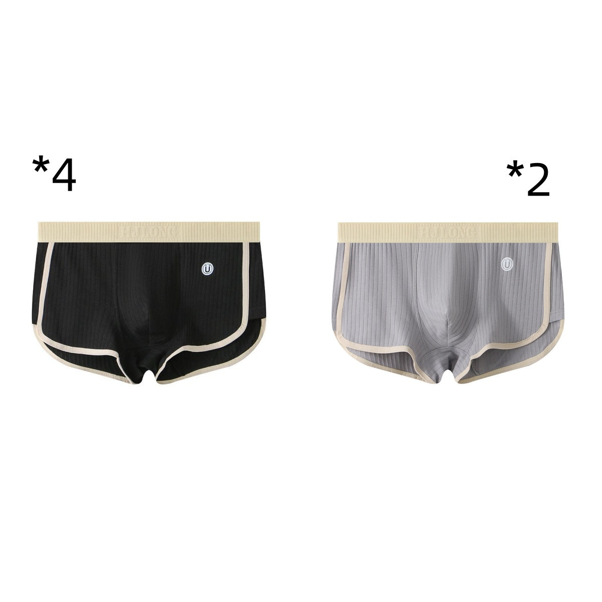 Men's Mid-waist Simple Fashionable Breathable Comfortable Boxers - cas7m
