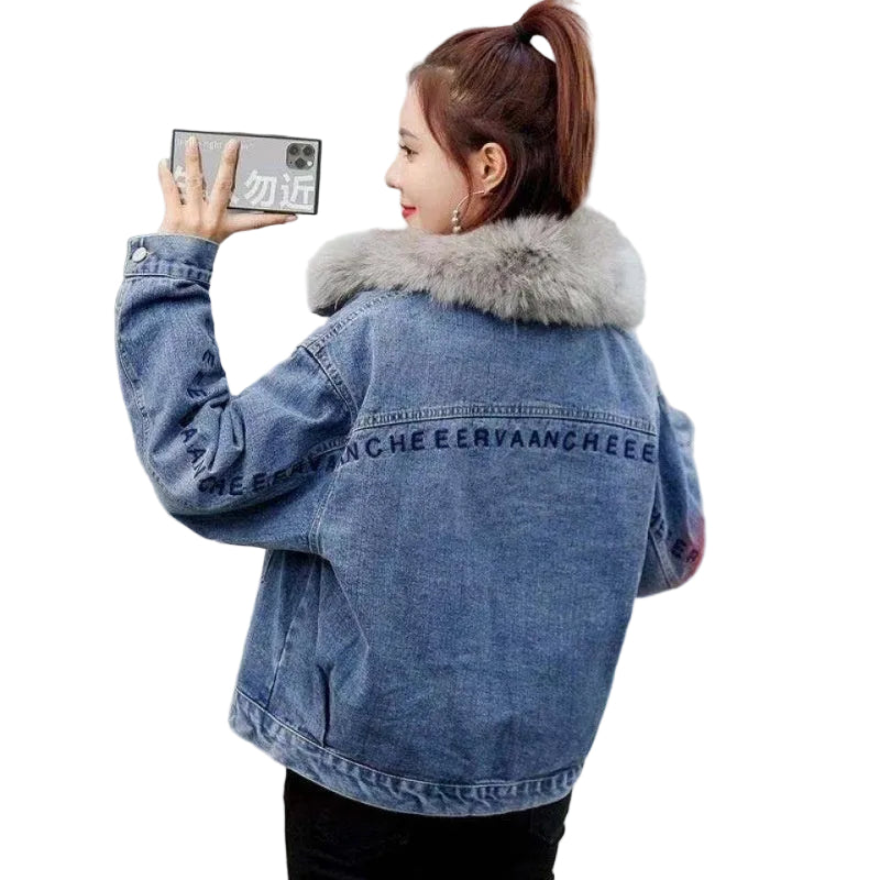 Thickened Denim Jacket For Women - cas7m