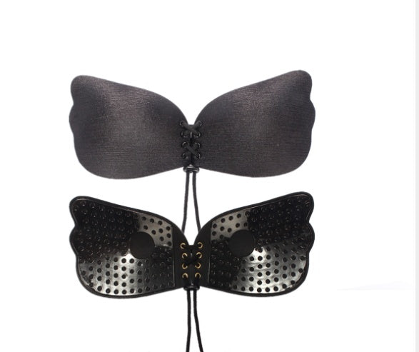 Invisible Comfort: Nylon Polyester Strapless Bra with Front Buckle - cas7m