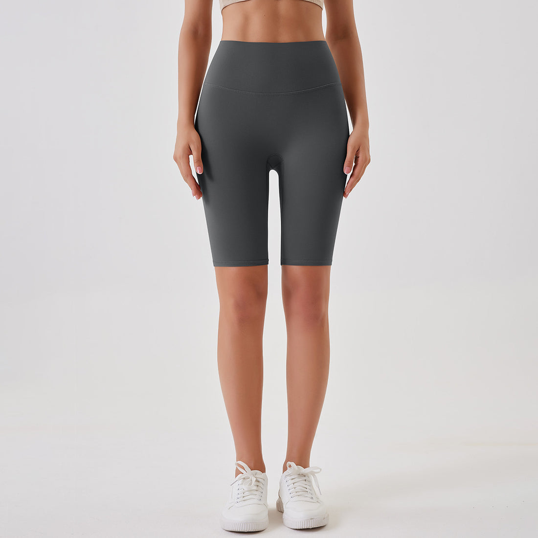 Breathable Double-sided Brushed Yoga Shorts - cas7m