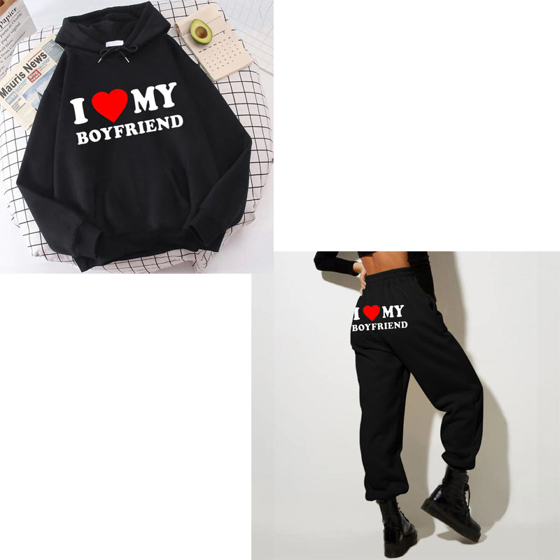 I Love My Boyfriend Girlfriend Hoodie - cas7m