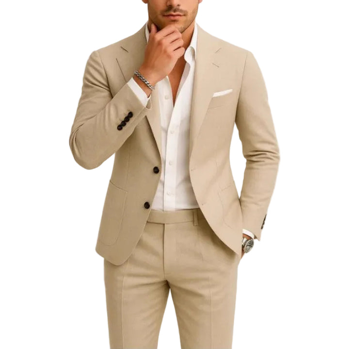 Two-piece Digital Printing Suit With Two Buttons Suit - cas7m