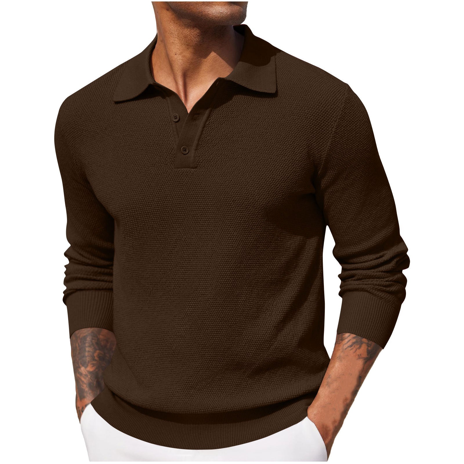 Autumn New Casual Long-sleeved Top For Men - cas7m