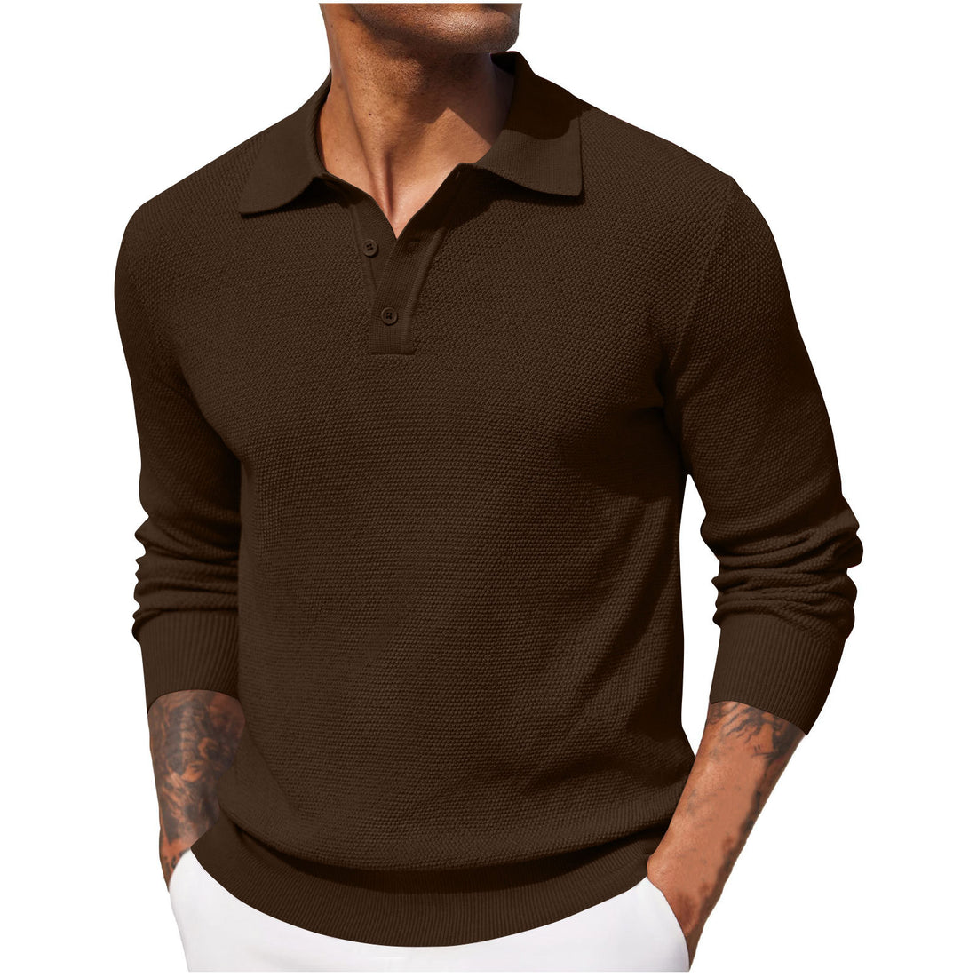 Autumn New Casual Long-sleeved Top For Men - cas7m
