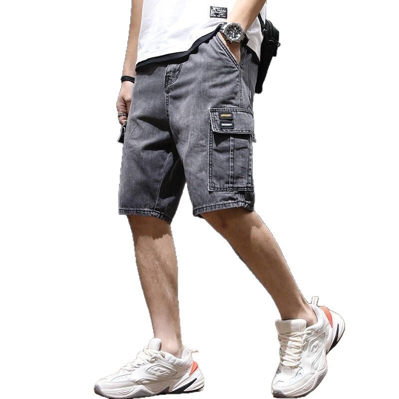 Mid-length Pants Breeches Youth Workwear Jeans - cas7m