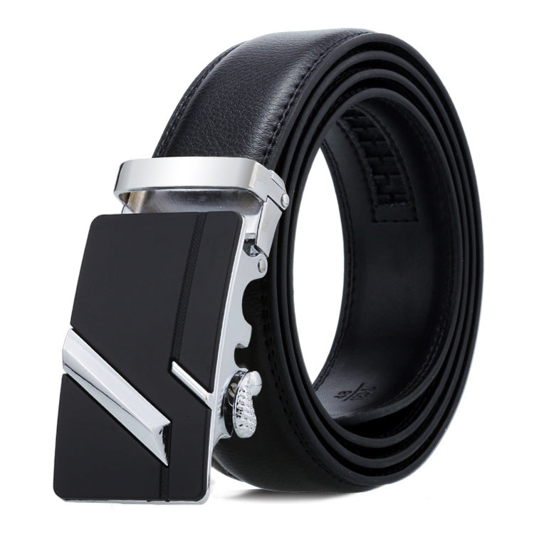 Men's Belt Automatic Buckle Business Trouser Belt - cas7m