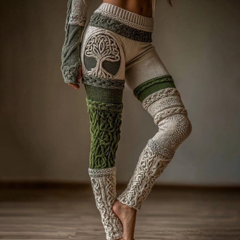 Womens 3D Digital-Print Sports Yoga Pants - cas7m
