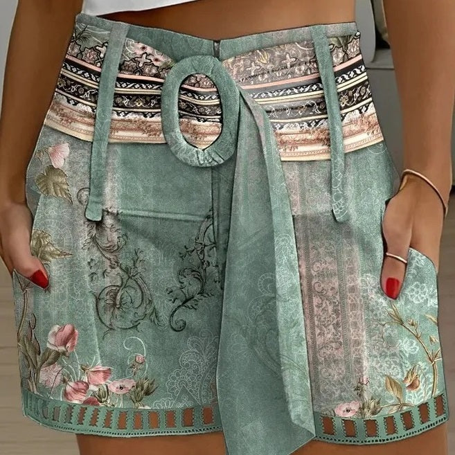 Summer New Lace Stitching Casual Shorts - cas7m