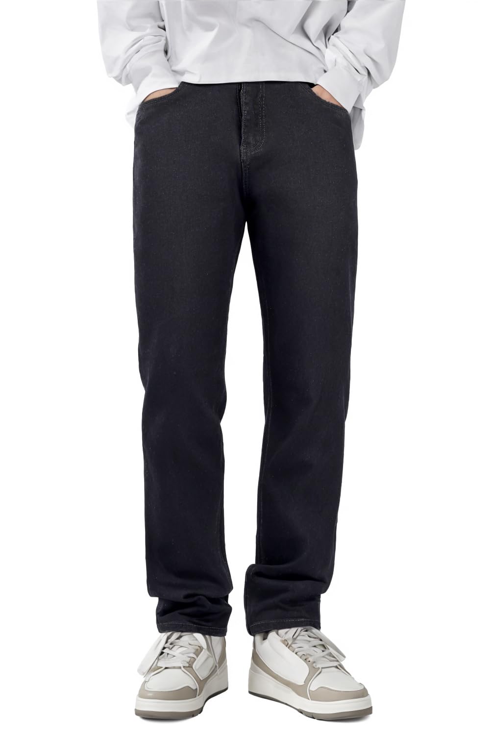 Men's Skinny Stretch Slim Fit Black Jeans
