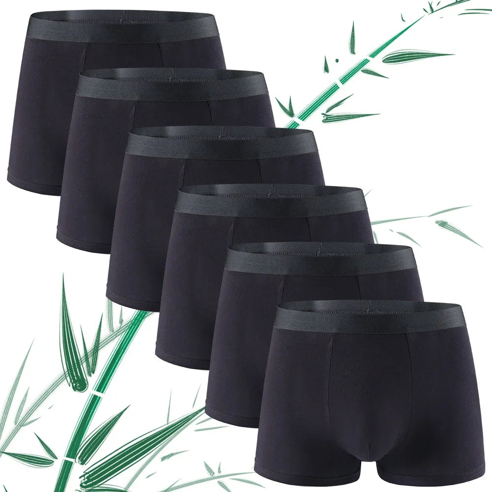 Extended Men's Underwear Bamboo Fiber Sports Breathable Mid Waist - cas7m