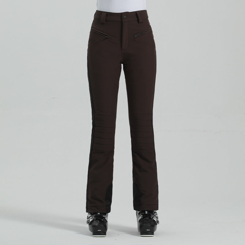 Women's Outdoor Windproof Simple Winter Ski Pants - cas7m