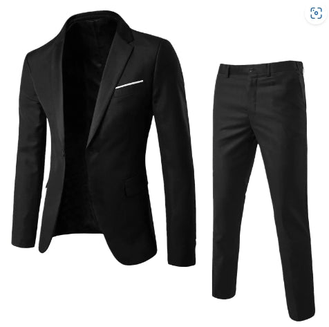 Two-piece Suit Business Professional Formal Wear Korean Slim Fit - cas7m