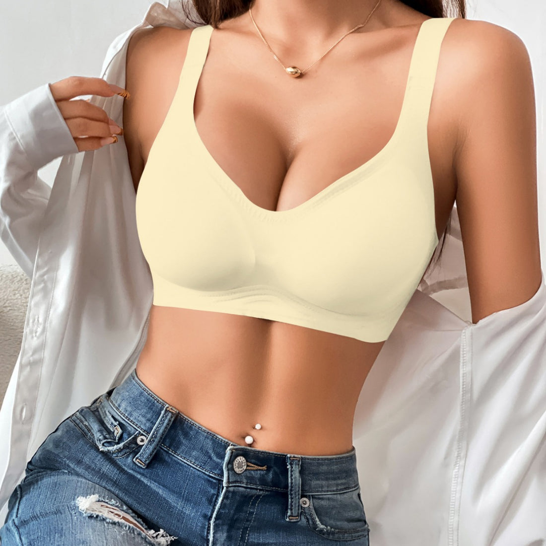 Women's Fashion Personalized Wireless Underwear Bra - cas7m
